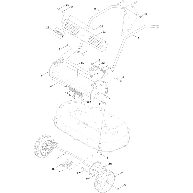 Front Bumper and Wheel Assembly