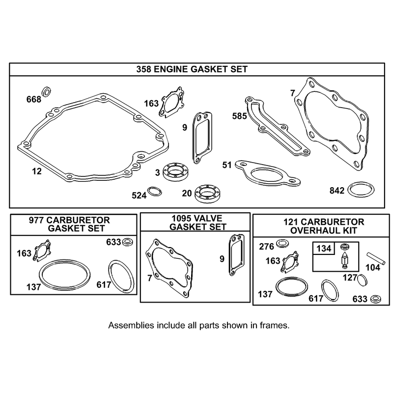 Gasket Assembly Briggs and Stratton 12F802-1770-B1