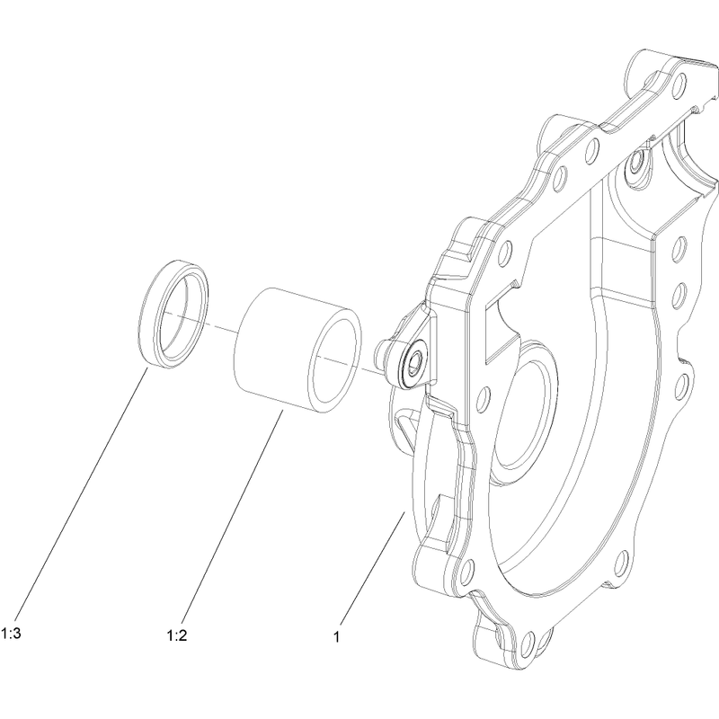 RH Gearcase Assembly No 108-7327