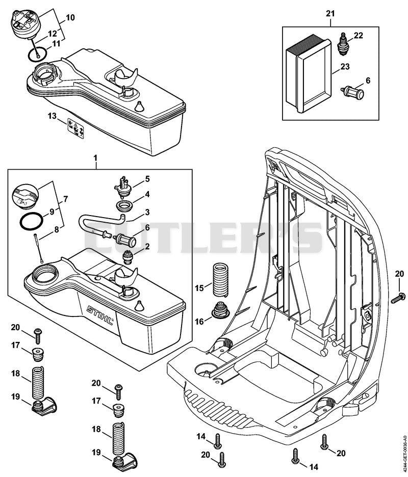 Fuel tank, AV system