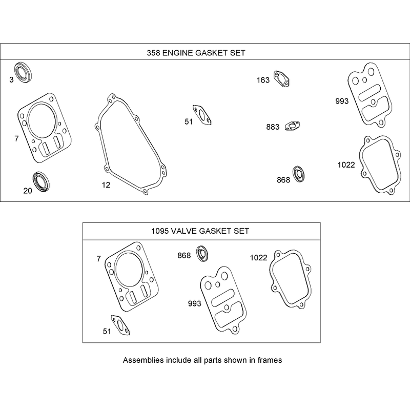 Gasket Kit Briggs and Stratton 126302-0210-B1