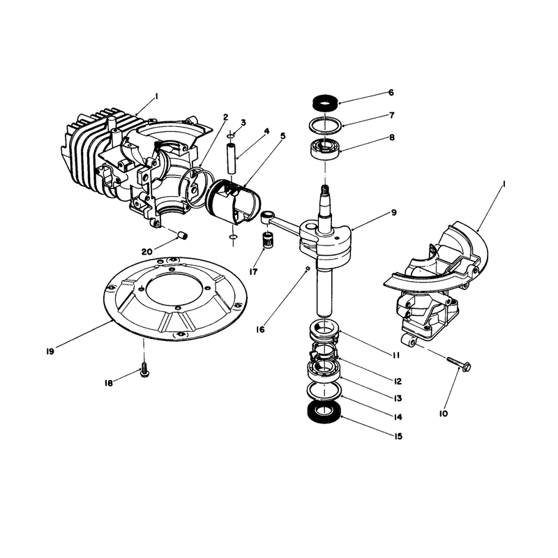 Crankshaft Assembly Model No 47pj8
