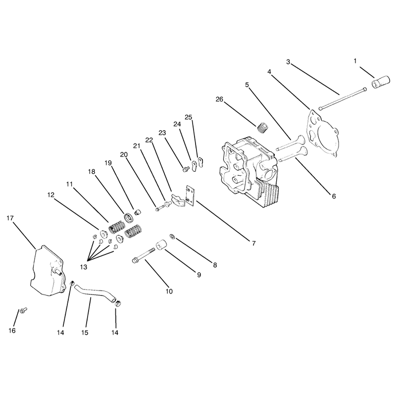 Cylinder Head Valve and Breather