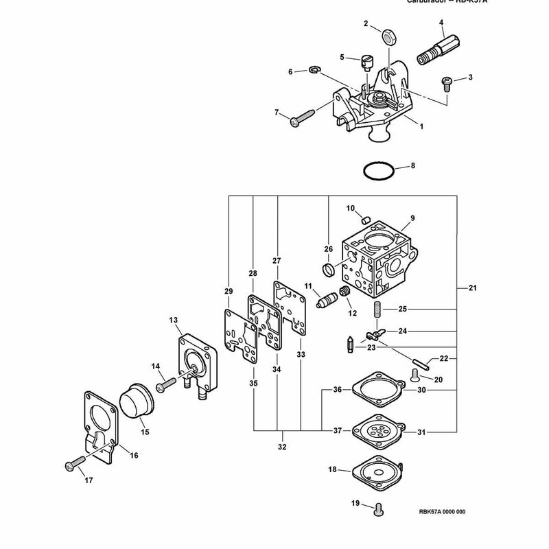 Carburetor -- RB-K57A
