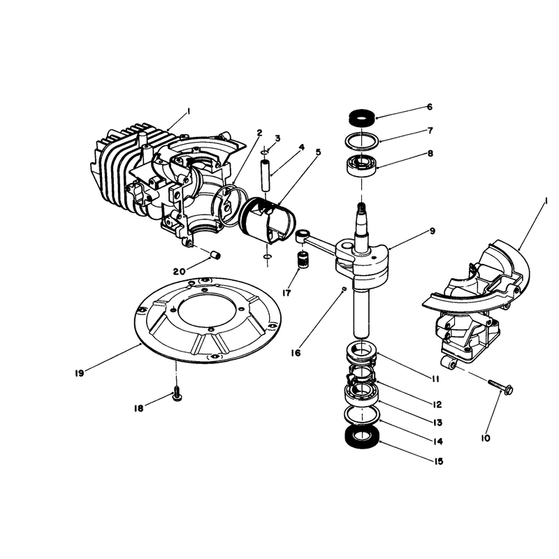 Crankshaft Assembly Model No 47pg6