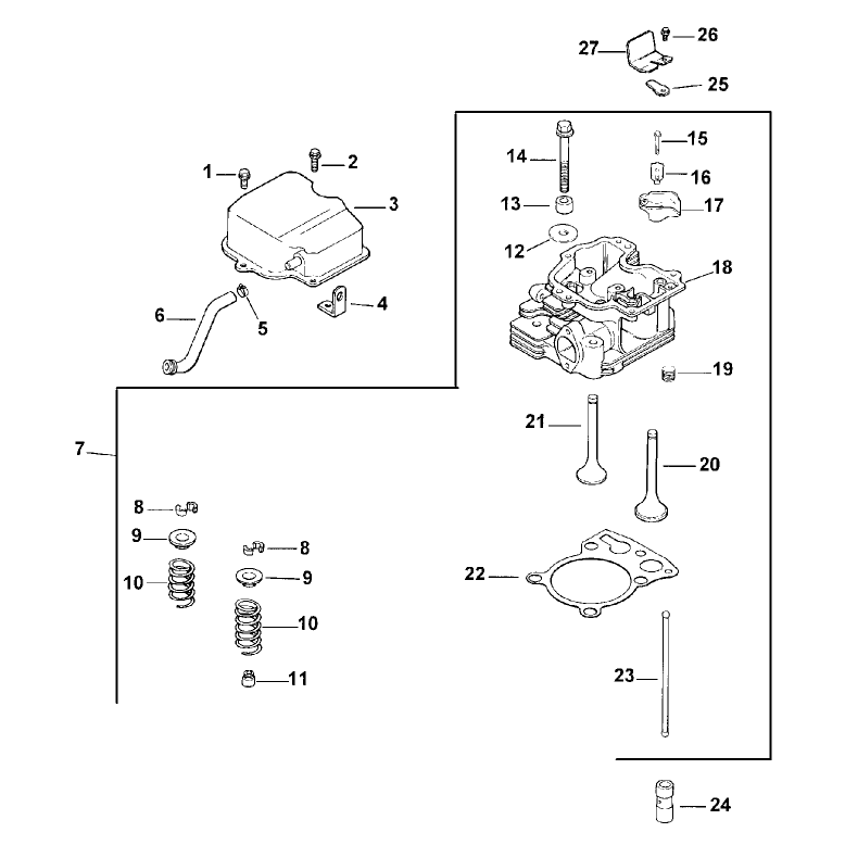 Cylinderheadvalve and Breather
