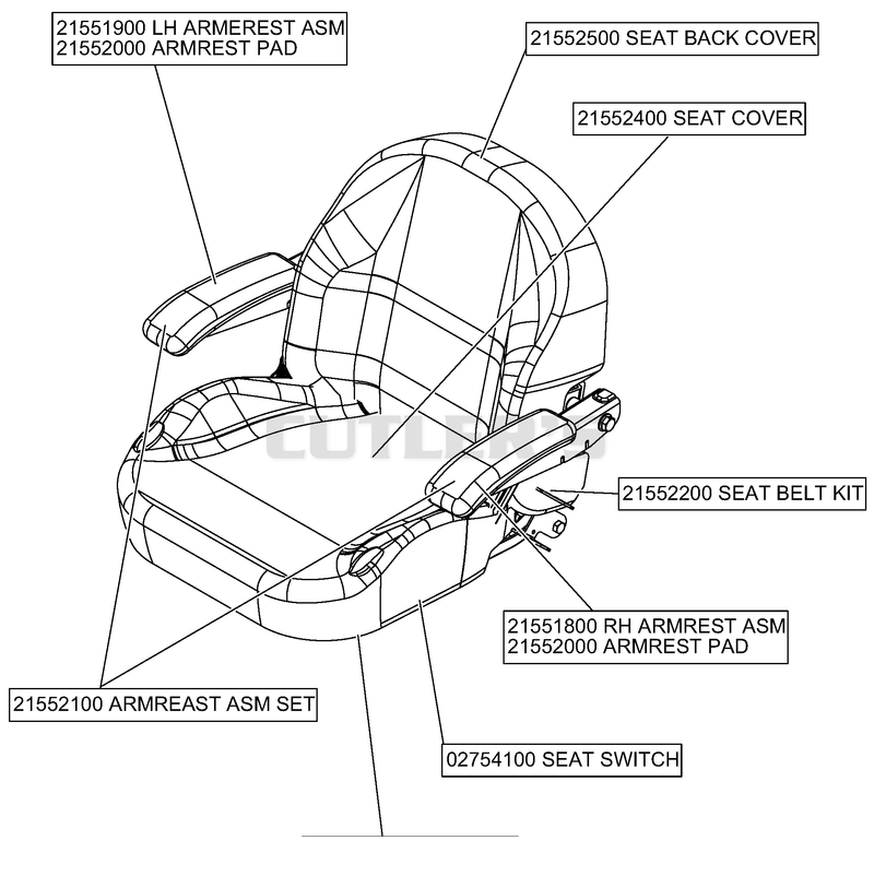 Seat - Service Parts
