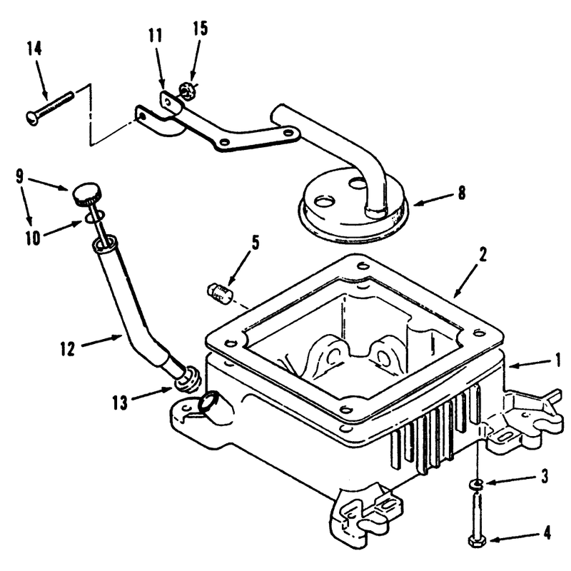 Oil Base and Fill Tube and Bracket