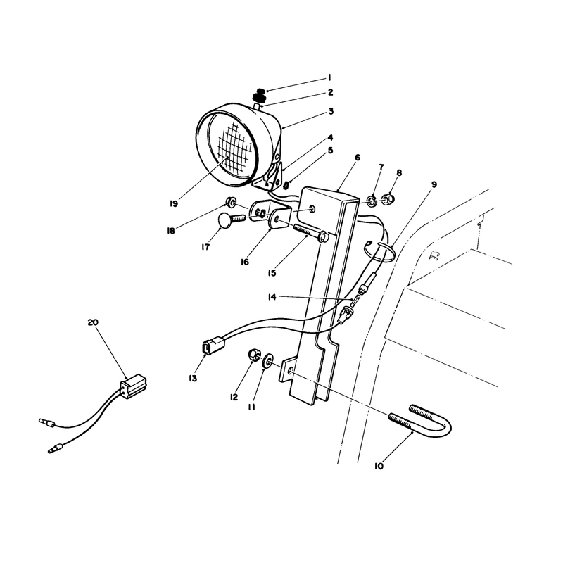 Light Kit No. 66-7950 (optional)