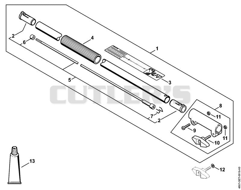 Drive tube extension 1 m HT-KM