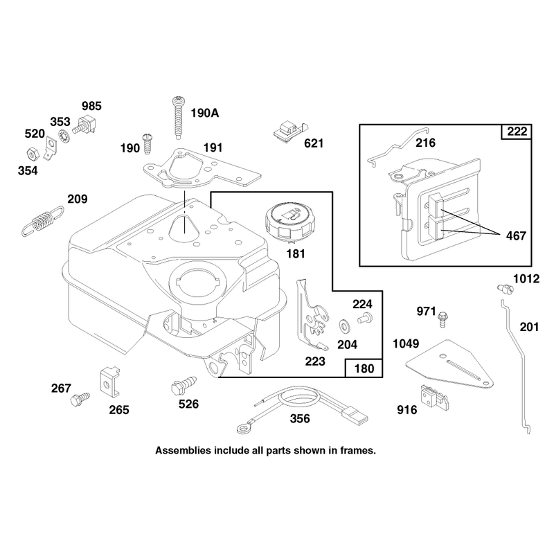 Engine Briggs and Stratton Model 135202-0263-01