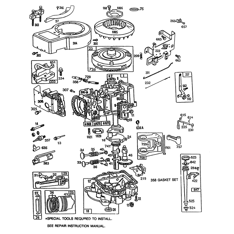 Briggs and Stratton Model No 286707-0119-01