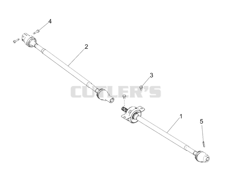 Drive Train, Front and Rear Prop Shaft