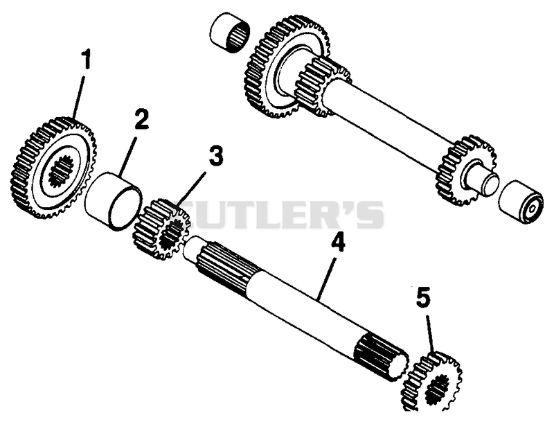 NUMBER FIVE SHAFT - 1ST AND 2ND GEAR