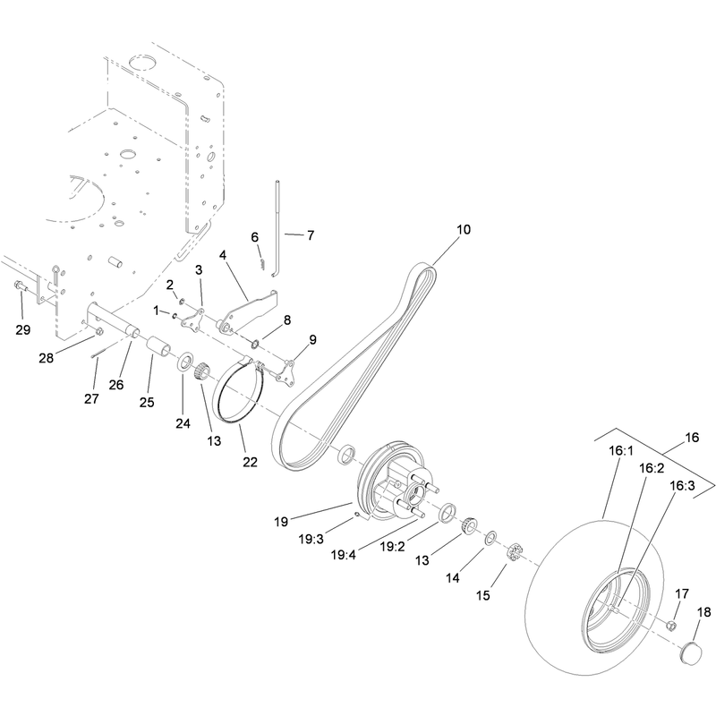 Wheel Drive and Brake Assembly