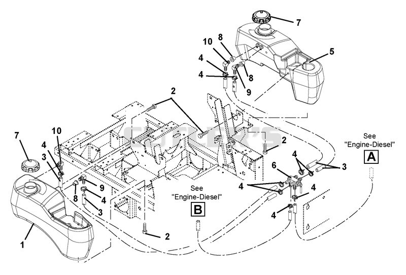 Fuel Tanks And Hoses-Diesel