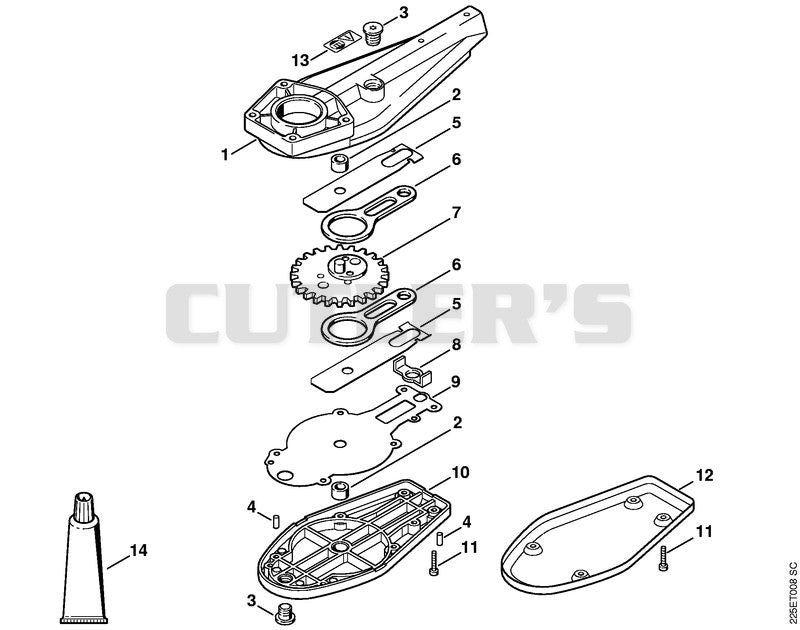 FH Blade drive gear 0° - 90°
