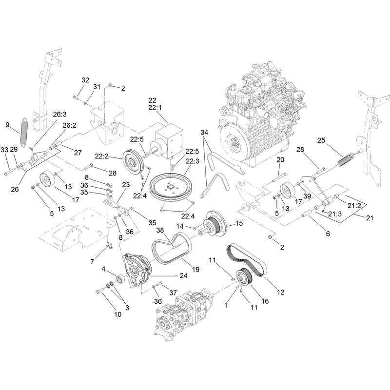 Hydro and Gearbox Assembly