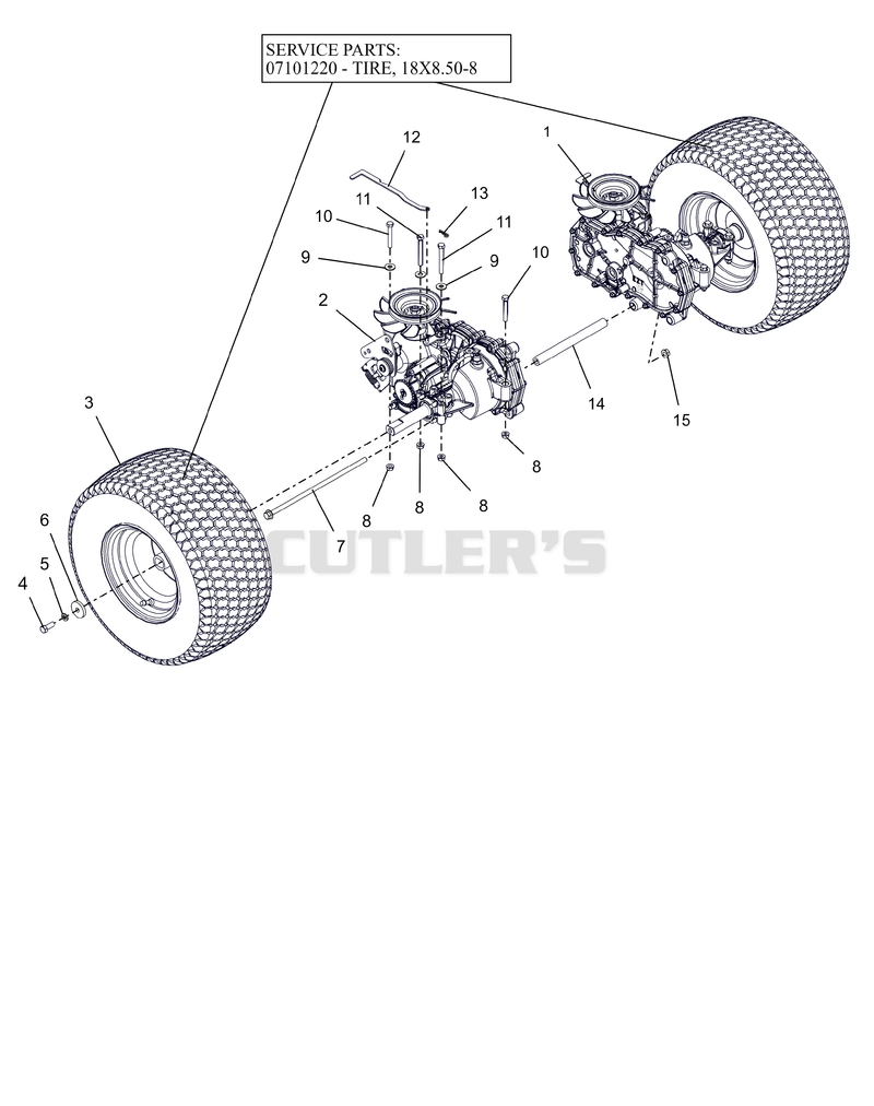 Rear Tires And Transaxles