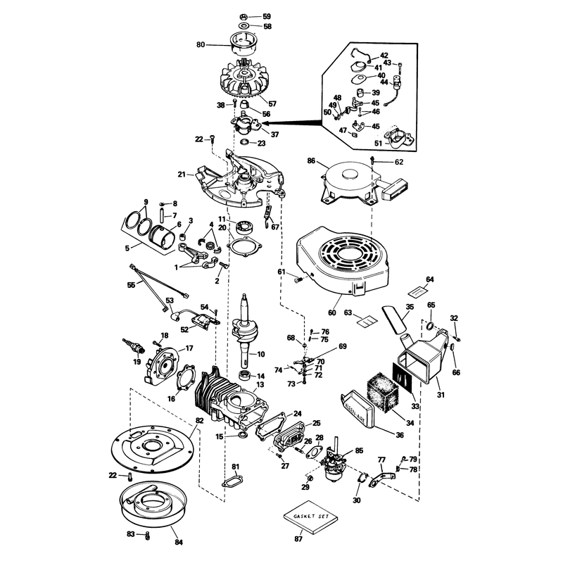 Engine Tecumseh Model No Tvs 600-661-07