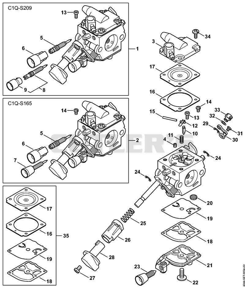 Carburetor C1Q-S209, C1Q-S165