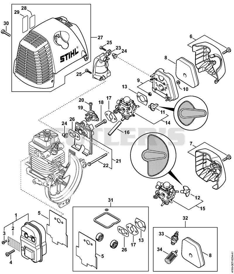 Muffler, Air filter