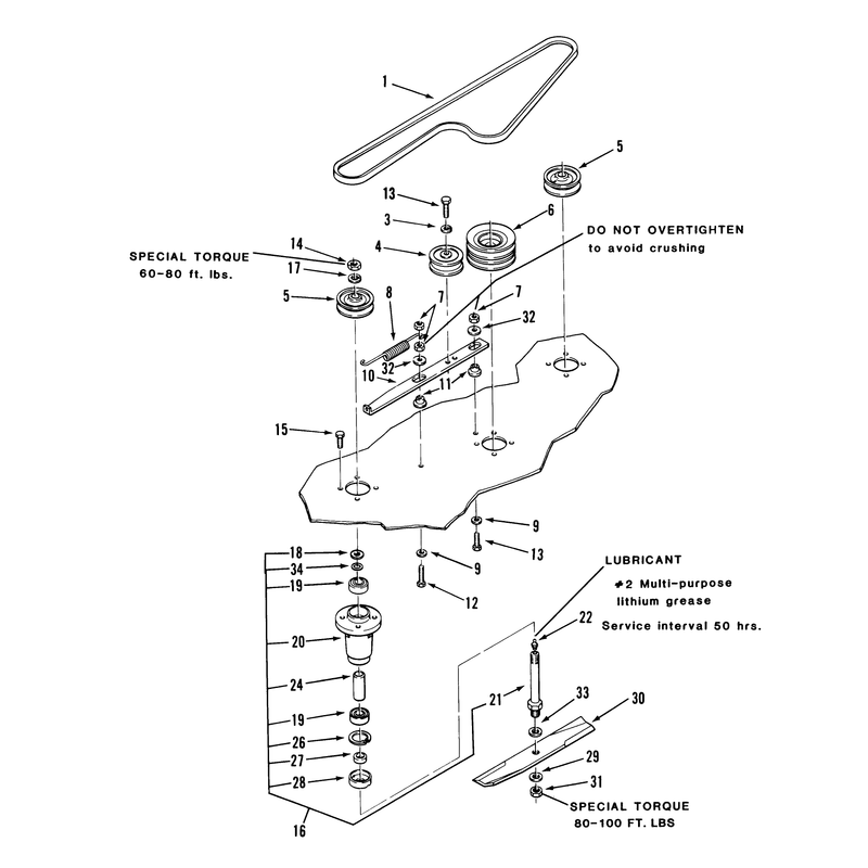 Spindle & Blade Assembly