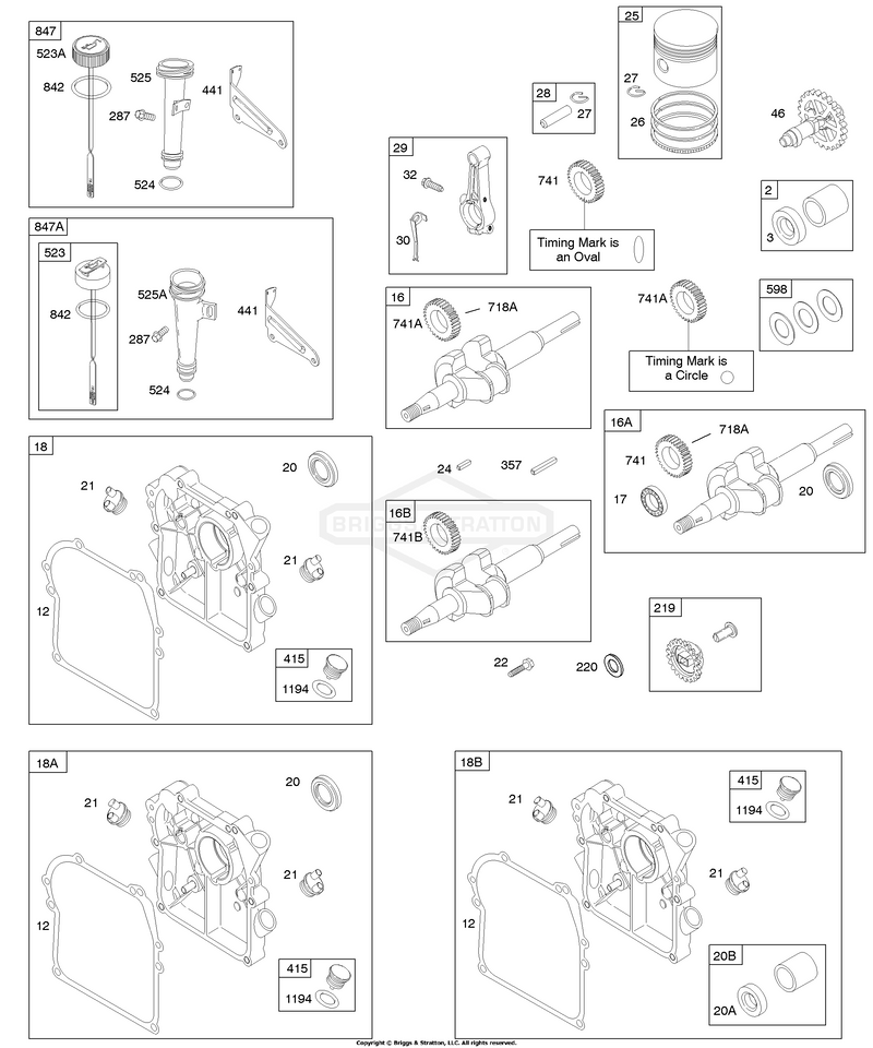 Camshaft, Crankcase Cover/Sump, Crankshaft, Lubrication, Piston/Rings/Connecting Rod