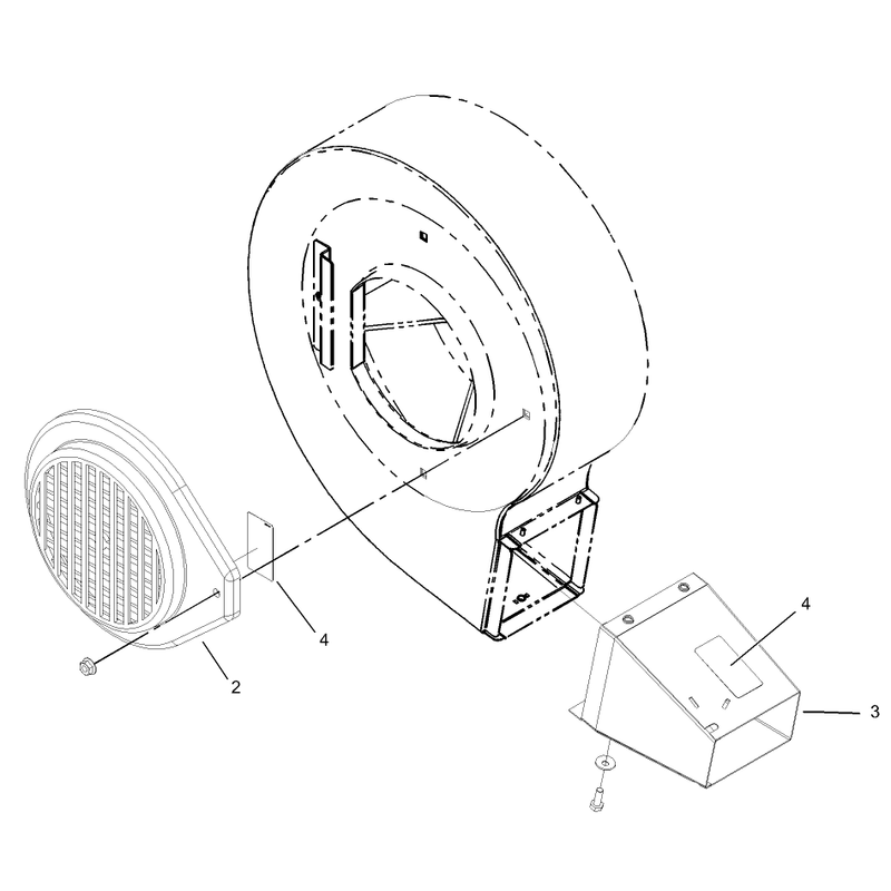 Intake and Exhaust Blower Assembly