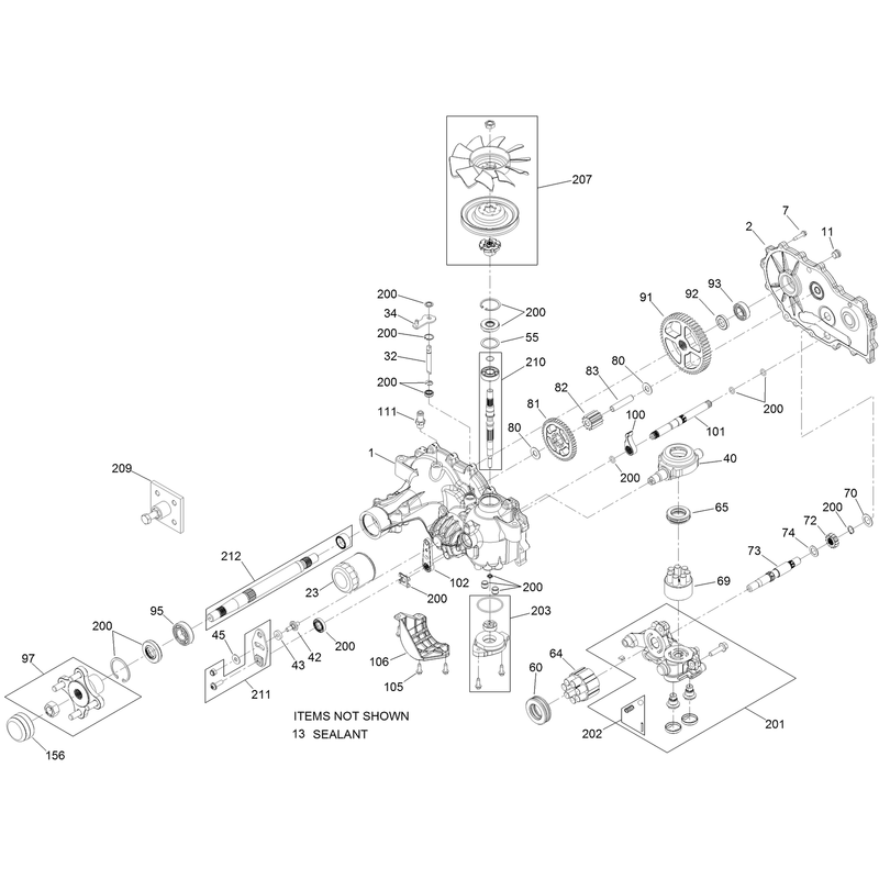 RH Transaxle Assembly No 120-7861