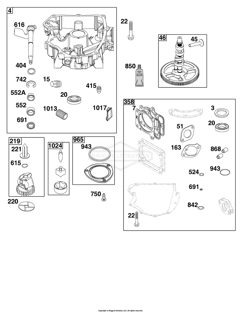 Crankcase Cover/Sump Group