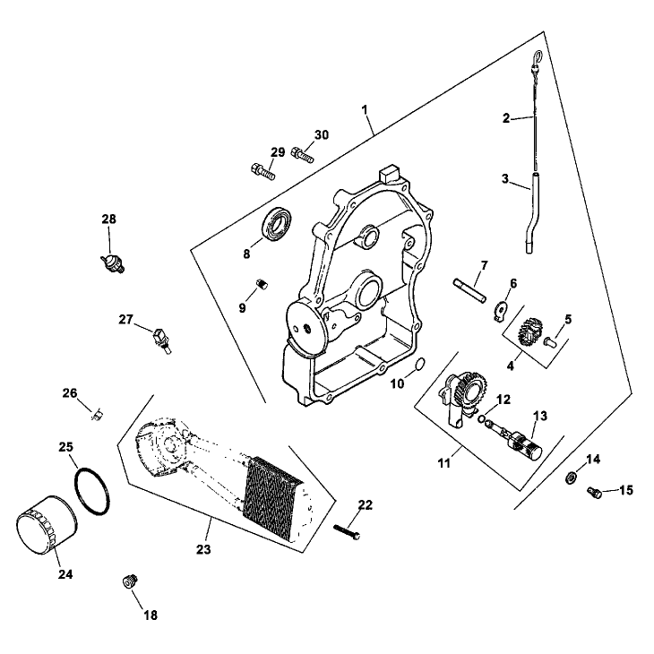 Oil Panlubrication Engine Kohler Ch26s EFI Ps 78517