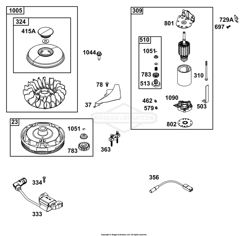 Flywheel, Ignition, and Starter Group