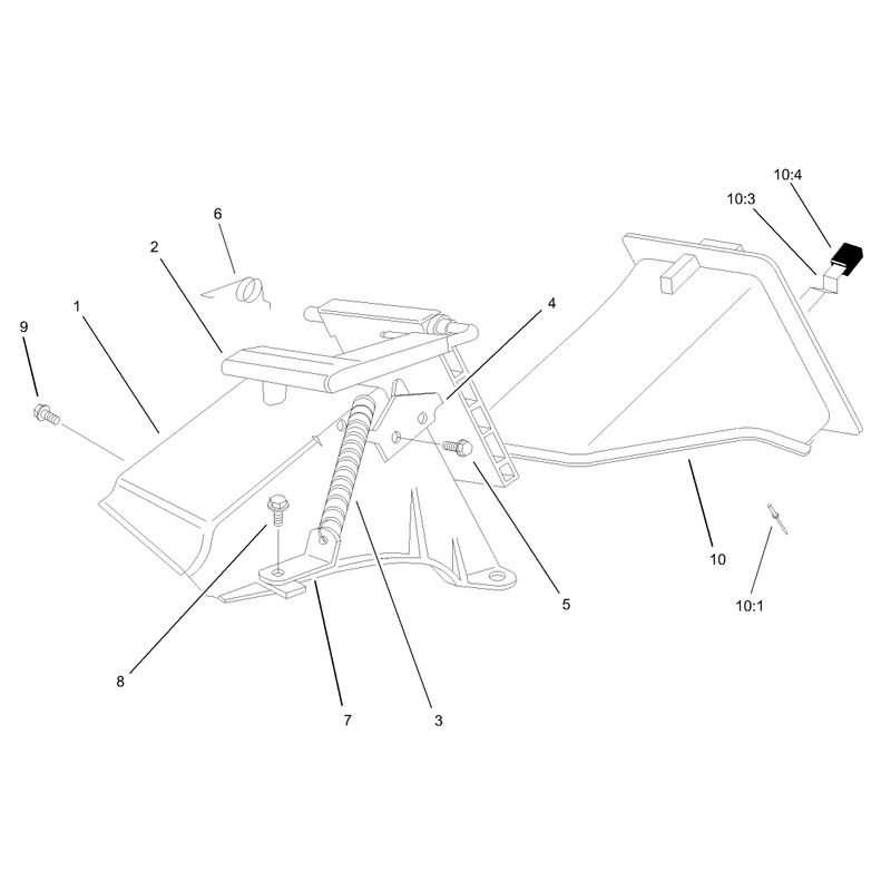 Rear Bag Discharge Chute Assembly