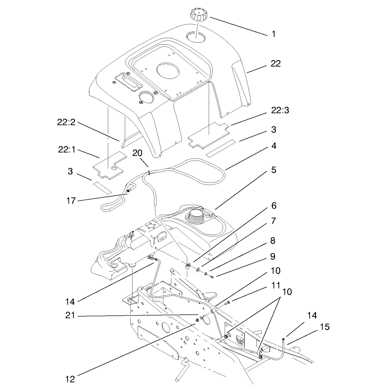 Fender and Fuel System Assembly