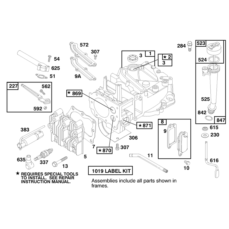 Engine Briggs and Stratton Model 12h802-0658-01