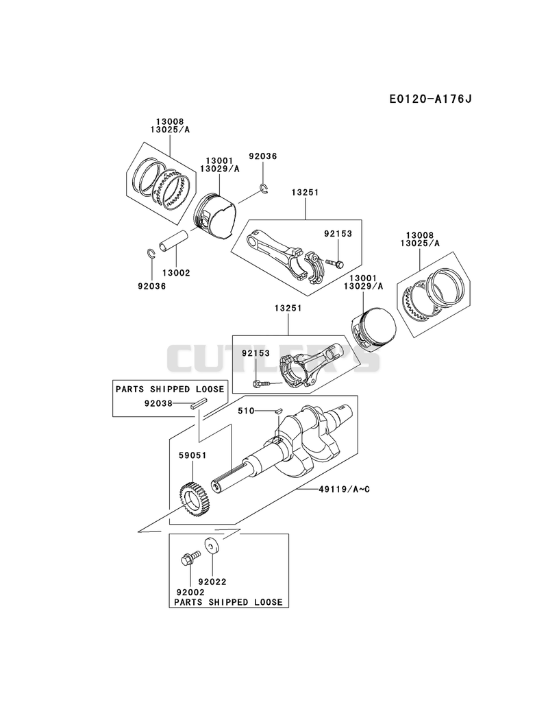 PISTON/CRANKSHAFT