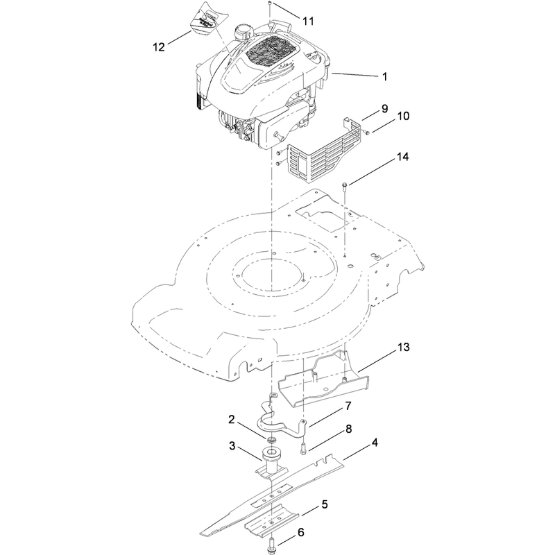 Engine and Blade Assembly