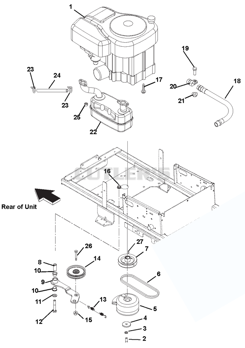 Engine, Exhaust, Belts And Idlers