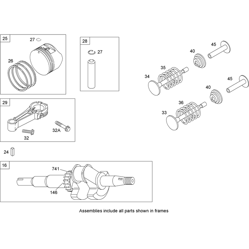 Crankshaft Assembly Briggs and Stratton 126T05-1840-B1