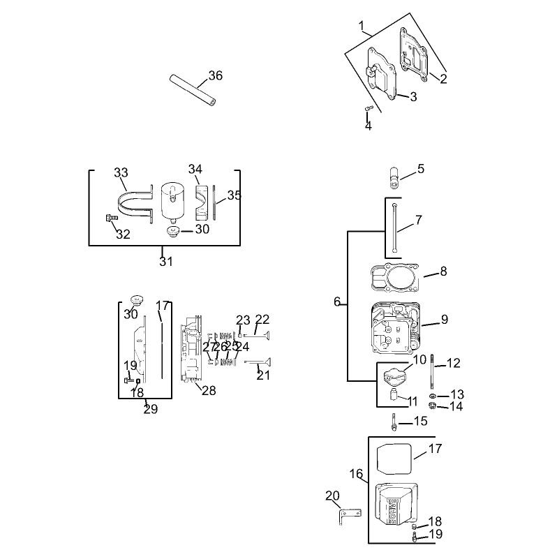 HeadValveBreather Assembly Kohler CV23S-PS75560