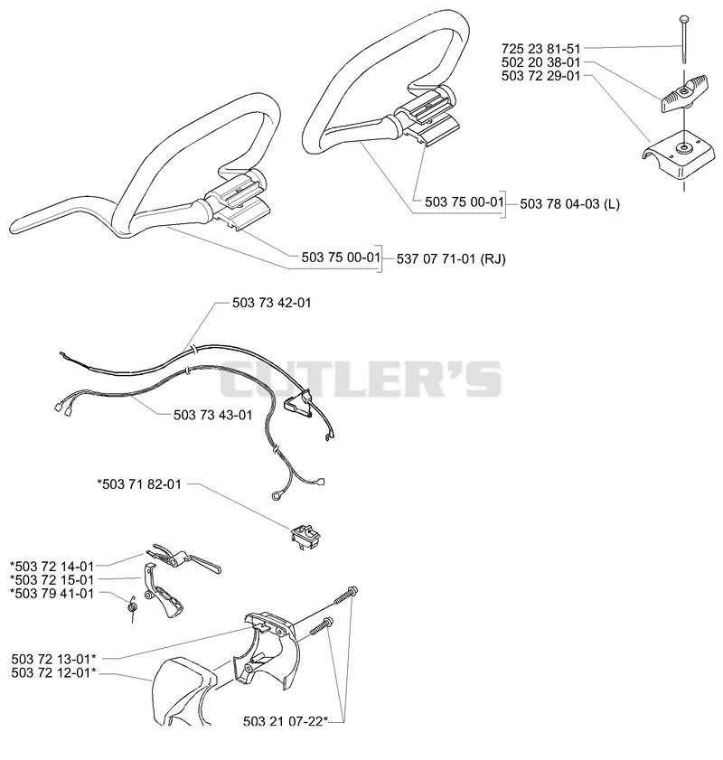232L 240L,RJ Handle & Throttle Trigger