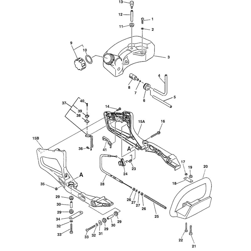 FUEL SYSTEM, HANDLES, THROTTLE