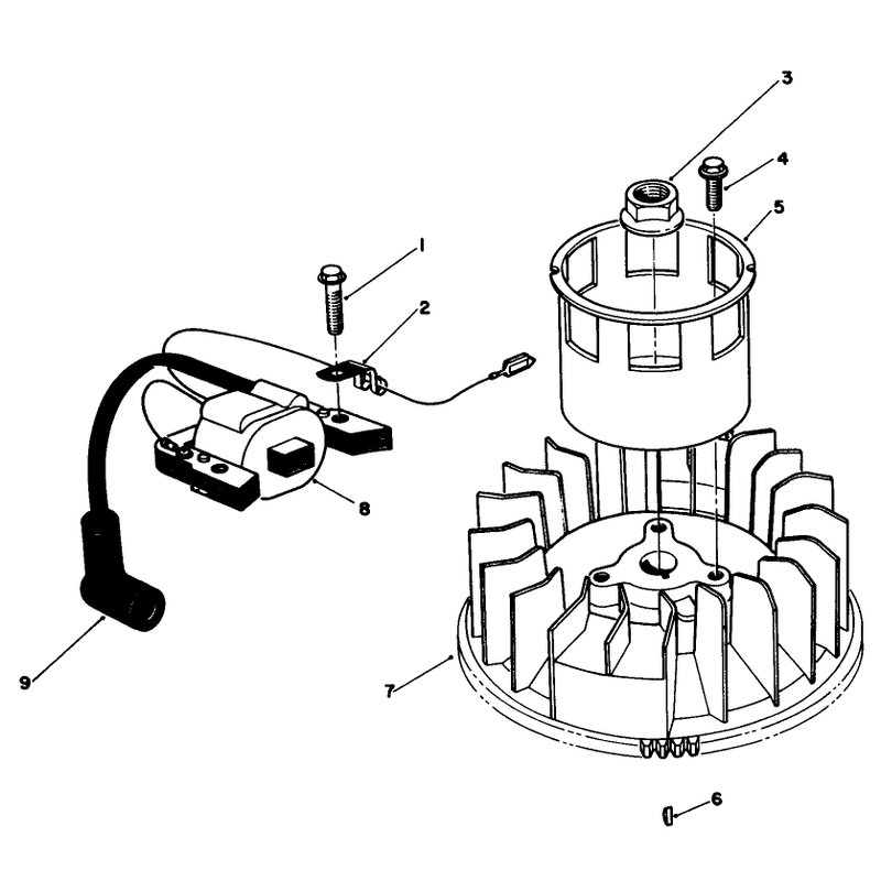 Magneto and Flywheel Assembly Model No Vmg6