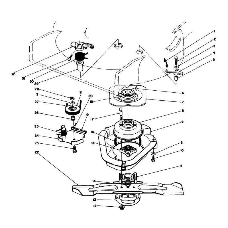 Blade Brake Clutch Assembly