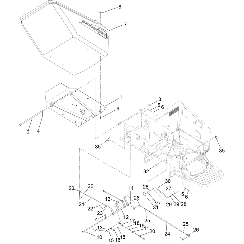 Brake and Hopper Assembly