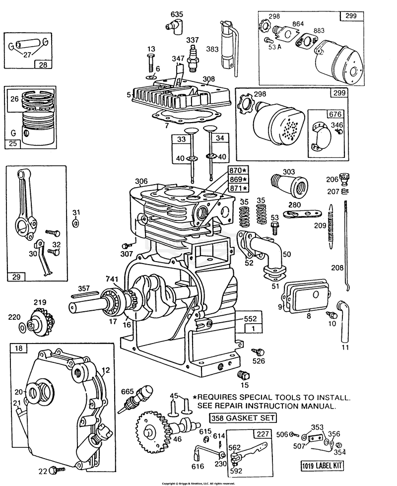 Cylinder,Crankcase,Mufflers