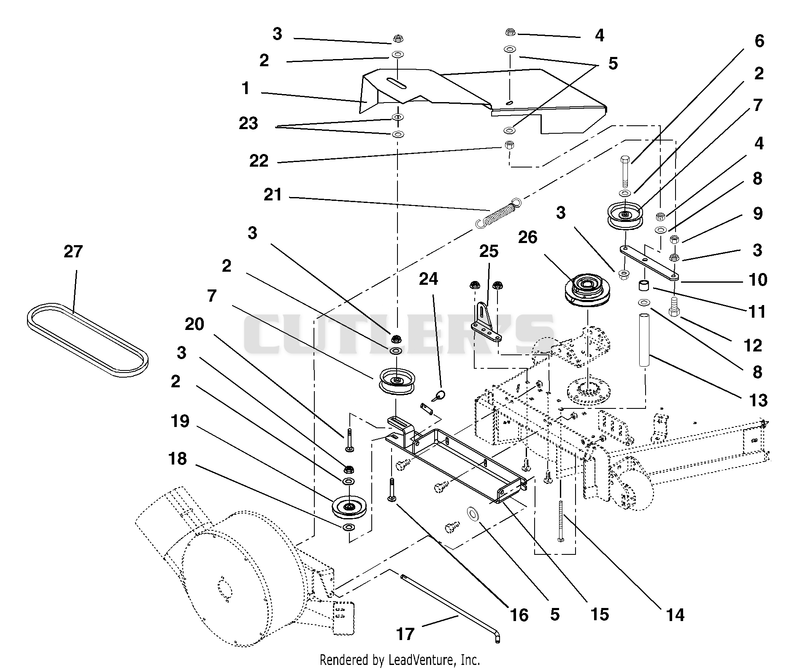 Pulleys And Cover