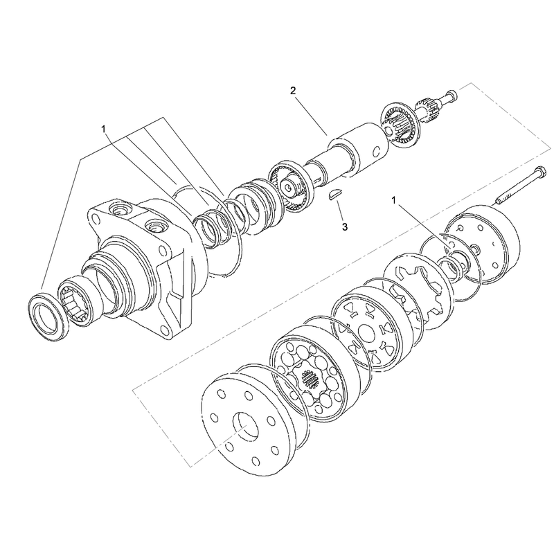 Hydraulic Motor Assembly No 104-8470