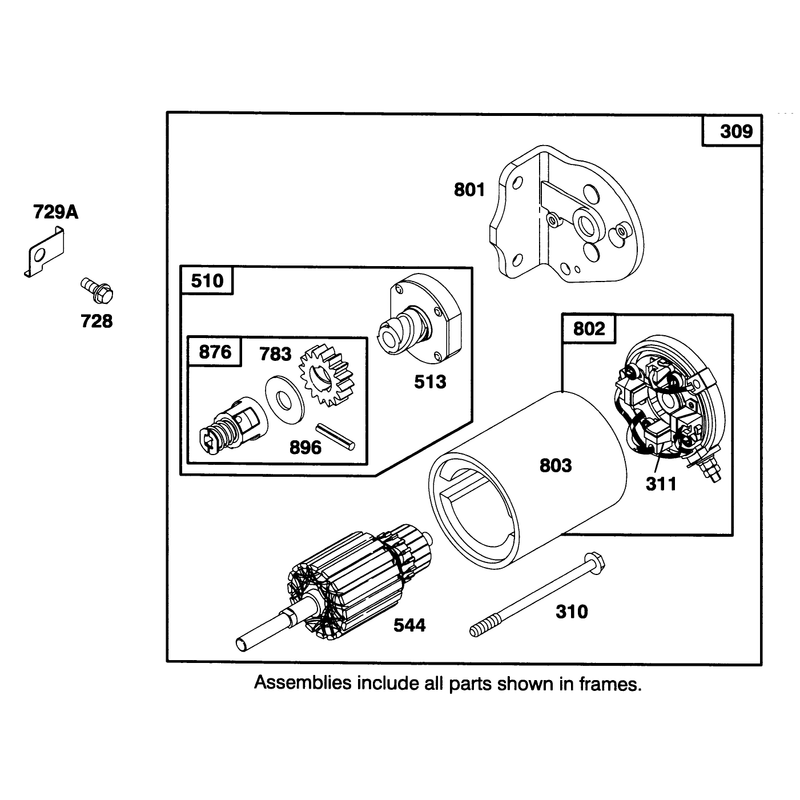 Engine Briggs and Stratton Model 282707-0119-01